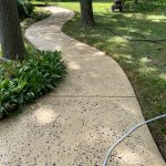 pressure washing walk way